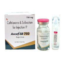  top Pharma franchise products of Axter Pharma Gujarat  - 	AXCEF SB 750INJ.jpeg	